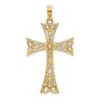 10K Polished Celtic Knot Cross Charm