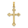 10K Narrow Budded Crucifix Charm