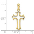 10K Cut-Out Cross Charm