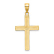 10k Tubular Cross Pendant