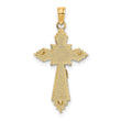 10K D/C Crucifix Charm