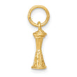 10k Solid Polished 3-D Space Needle Charm