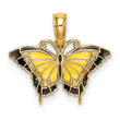 10K Small Enameled Yellow Butterfly Charm