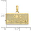 10K OBX NORTH CAROLINA License Plate Charm