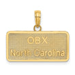 10K OBX NORTH CAROLINA License Plate Charm