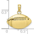 10K Engraveable Football Charm