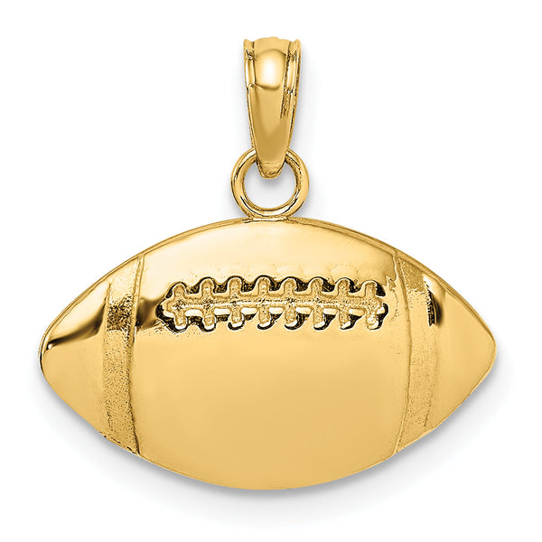 10K Engraveable Football Charm