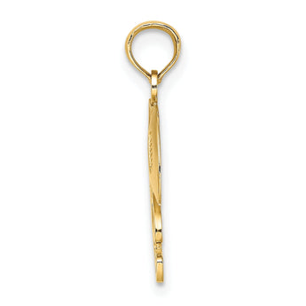 10K #1 Football with Helmet Charm