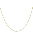 10k .5mm Carded Curb Chain