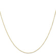 10k .5mm Carded Curb Chain - Birthstone Company