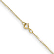 10k .5mm Carded Curb Chain - Birthstone Company