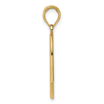 10k w/ Rhodium American Flag Charm