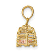 10K Two-tone 3D Lobster Trap W/Moveable Lobster Pendant