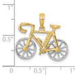 10k Two-tone 3-D Ten Speed Bicycle Charm