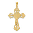 10K Two-tone Cut-Out Crucifix Charm