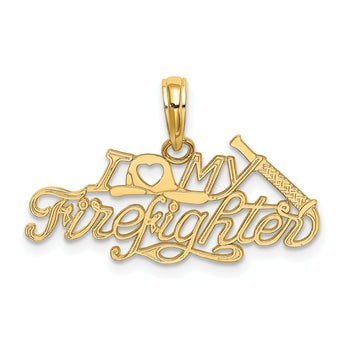 10k I LOVE MY FIREFIGHTER Charm