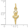 10k Polished Ballerina Charm