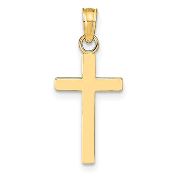 10k Polished Cross Pendant