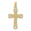 10k Fancy Cross Pendant