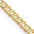 10K 3.1mm Lightweight Flat Cuban Chain