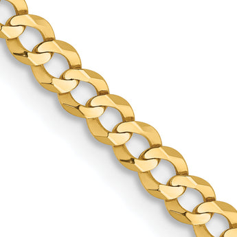 10K 3.1mm Lightweight Flat Cuban Chain