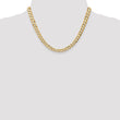 10K 6.75mm Open Concave Curb Chain 10K
