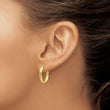 10K Polished Yellow Gold Hoop Earrings