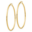 10K Polished Hinged Hoop Earrings