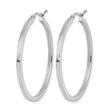 10k White Gold 2mm Square Tube Hoops - Birthstone Company