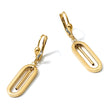 10K Polished Dangle Leverback Earrings - Birthstone Company