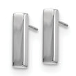 10K White Gold Polished Post Earrings