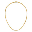10K Polished Flat Oval Link Necklace