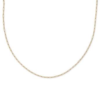 10K Polished Fancy Link Necklace