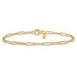 10K Polished Fancy Link Bracelet