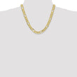 10k 8.75mm Concave Open Figaro Chain
