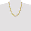10k 8.75mm Concave Open Figaro Chain