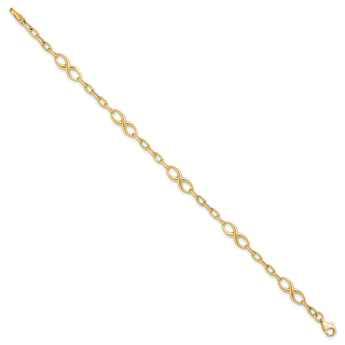 10K Polished Link Bracelet