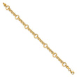 10K Polished D/C Fancy Link Bracelet