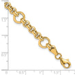 10K Polished D/C Fancy Link Bracelet