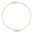 10K Polished Infinity with 1in ext. Anklet