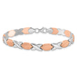 10K Rose and White Gold X/O Fancy Bracelet