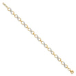 10K w/Rhodium D/C Infinity Fancy Bracelet