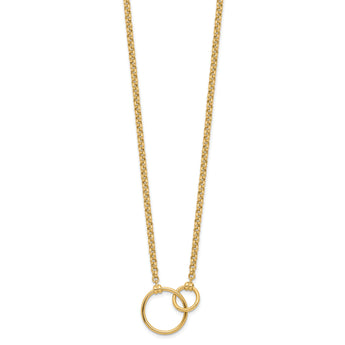 10k Polished Link Necklace