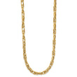 10K Polished Fancy Link w/1in ext. Necklace