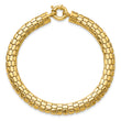 10K Polished Fancy Link Bracelet