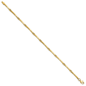 10K Polished Fancy Link Bracelet