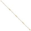 10K Polished Fancy 10in Plus 1in ext. Anklet