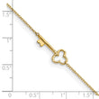 10K Polished Key 9in plus 1in ext. Anklet