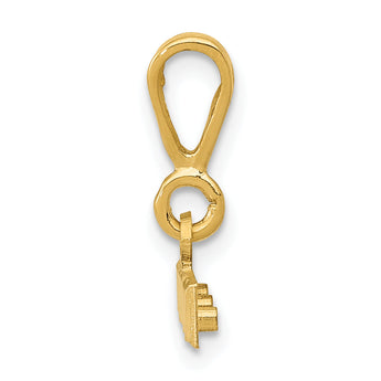 10ky Casted Large Diamond Cut Top Charm