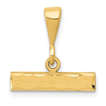 10ky Casted Large Diamond Cut Top Charm